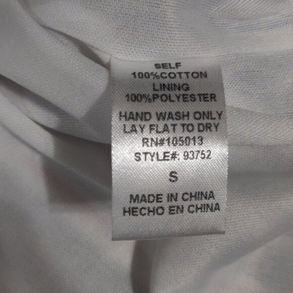 Savanna Jane Embroidered Striped Mini Sun Dress SIZE SMALL - Picture 2 of 6